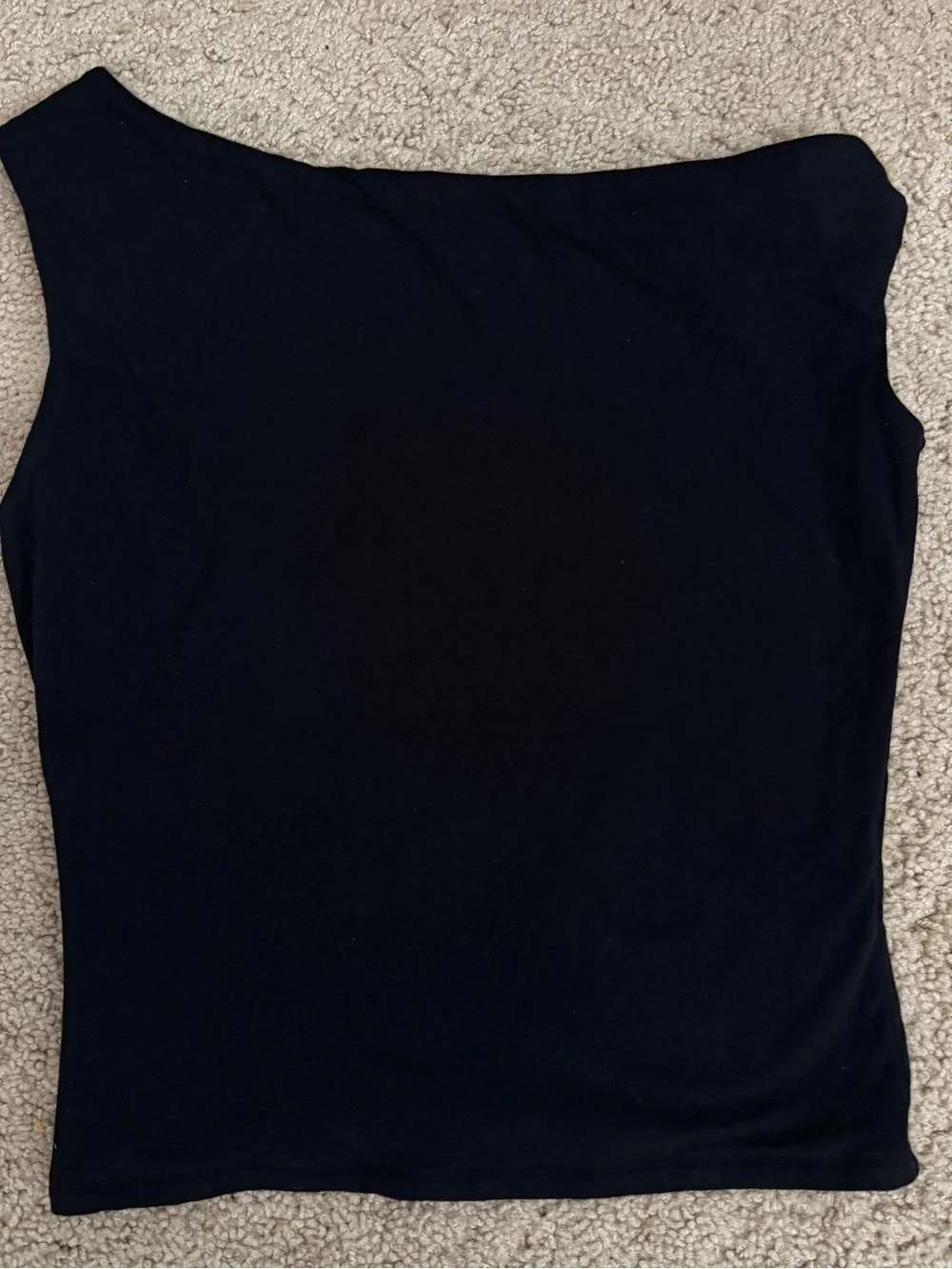 Hollister Black One-Shoulder Tank Top